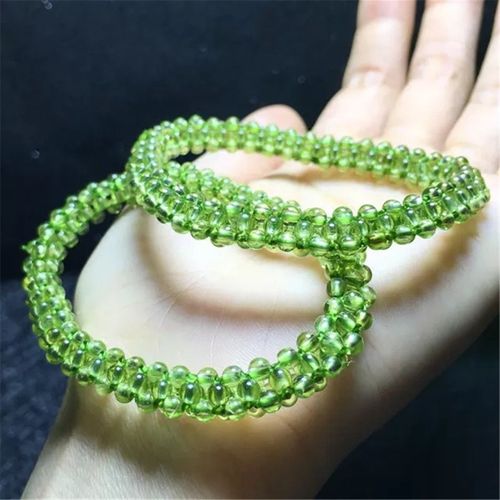 Bijoux De Bracelet Péridot Naturel 10mm Pour Femmes Et Hommes, Perles De Cristal, Cadeau De Guérison, Brins De Pierres Précieuses Vertes Olivine Aaaaa