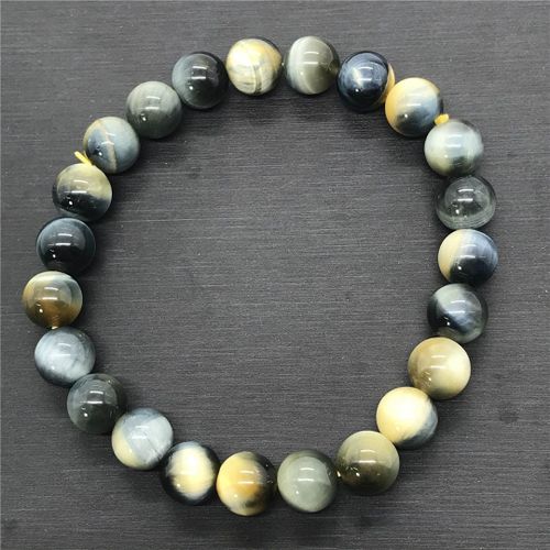 Bracelet ¿Il De Tigre Bleu Or Naturel 8mm, Bijoux Pour Femmes, Cadeau Pour Homme, Perles En Cristal, Pierre Reiki, Brins De Pierres Précieuses Aaaaa