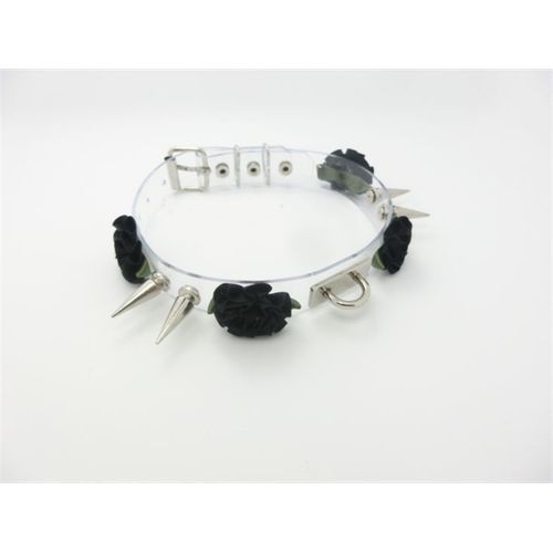 Collier Ras Du Cou Pour Femme, Style Harajuku, Mode Punk, Tendance, Rivet, En Cuir Transparent, Fait À La Main, Cravate Fleur, Livraison Gratuite
