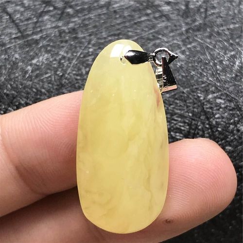 Pendentif En Pierre Naturelle Jaune Ambre, Bijoux Pour Femme Et Homme, Cadeau De Guérison, Cristal 31x15x6mm, Perles Goutte D'eau, Aaaaa