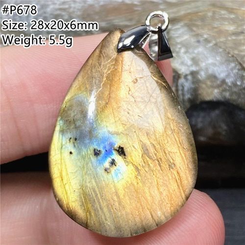 Pendentif En Labradorite Naturelle Pour Hommes Et Femmes, Bijoux Pour Femmes, Amour, Cadeau De Guérison, Perles De Goutte D'eau, Pierre De Lune En Argent Aaaaa