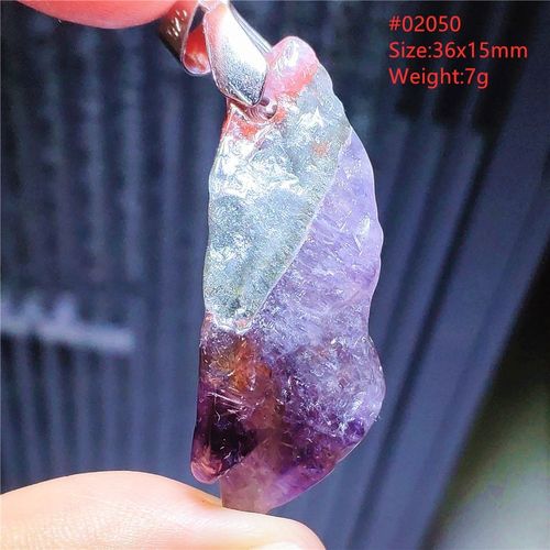 Pendentif Auralite Naturel 23, Cacoxenon Violet Rouge, Collier Pour Femmes, Matière Première Du Canada, Bijoux En Cristal Aaaaa