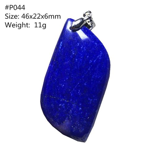 Pendentif En Lapis Lazuli Bleu Naturel Pour Femmes Et Hommes, Collier En Cristal D'oman, Perles En Argent, 46x22x6mm, Bijoux Aaaaa