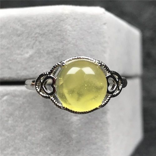 Bague En Cristal Jaune Ambre Pour Femmes Et Hommes, 9mm, Bijou Supérieur Naturel, Cadeau D'amour, Perles En Pierre Reiki, Anneau Réglable Aaaaa
