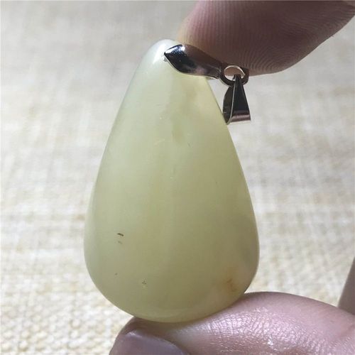 Pendentif Jaune Ambre Naturel Pour Femmes Et Hommes, Cadeau De Guérison, Cristal Argent 32x20x7mm, Perles Bijoux Reiki En Pierres Précieuses Aaaaa