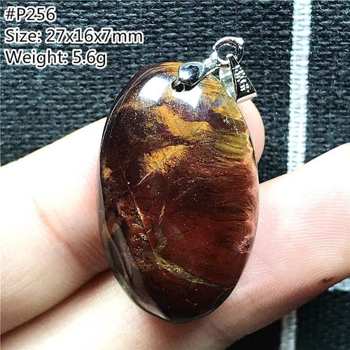 Pendentif Pietersite Bleu Naturel Pour Homme Et Femme, Pierre Précieuse En Cristal En Forme D'¿Uf, Argent De La Lettonie, Pierre Énergétique, Aaaaa