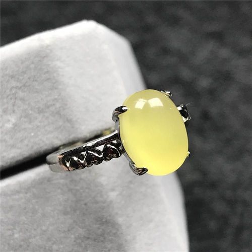 Bague En Ambre Jaune Naturel Pour Femme Et Homme, Bijou Ajustable En Pierre De Cristal, Perles 10x8mm, Cadeau D'amour Reiki, Aaaaa