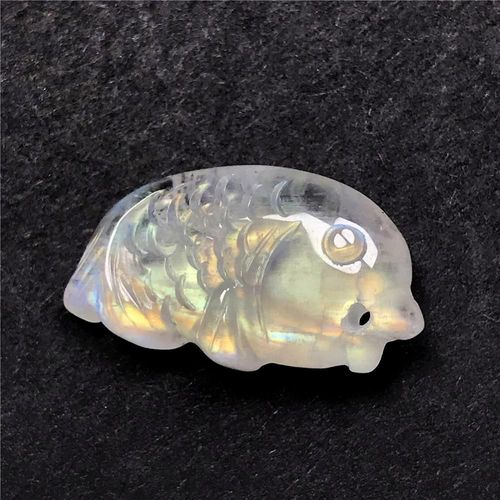 Pendentif En Pierre De Lune Jaune Clair Naturelle Pour Femme Et Homme, En Cristal Sculpté, Perles, Bijoux À La Mode, 19x10x5mm, Aaaaa
