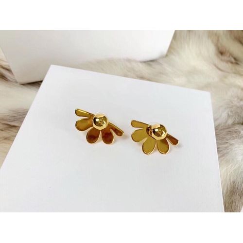 Boucles D'oreilles De Tournesol, Clous, Acier Argenté, Or Jaune, Marguerite, Bijoux De Soleil, Pour Femmes Et Filles, Tendance Et Mignon, Cadeau À La Mode, 1 Paire