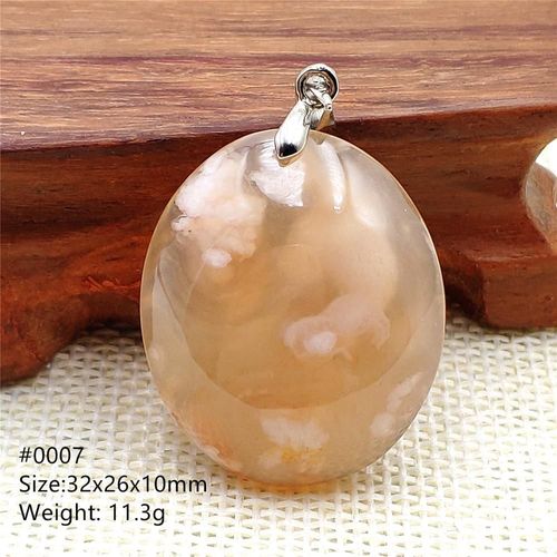 Collier Avec Pendentif En Pierre Naturelle Véritable, Agate, Cerise, Orange, Cristal, C¿Ur, Donuts, Meilleur Cadeau Pour Femmes, À La Mode, Aaaaa