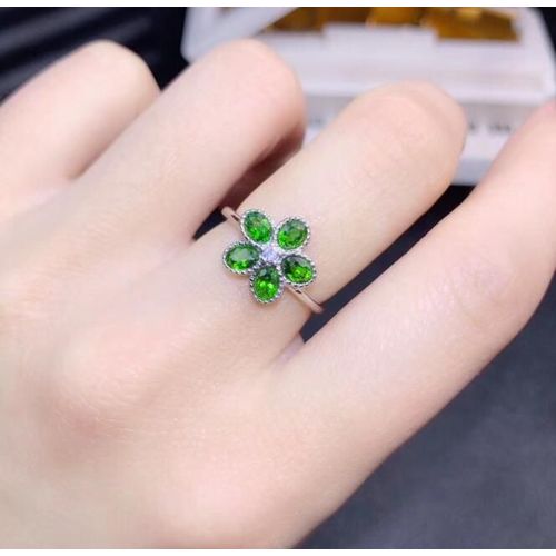 Kjjeaxcmy Bijoux De Boutique En Argent Sterling 925, Incrusté De Pierre Précieuse Naturelle, Diopside, Améthyste, Topaze Tourmaline, Support De Bague Pour Femmes