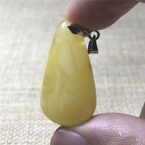Bijoux À Pendentif En Ambre Jaune Naturel Pour Femmes Et Hommes, 30x16x6mm, Perles En Pierre Précieuse Reiki Aaaaa