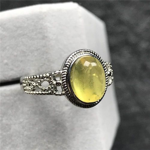 Bague Jaune Ambre Pour Femmes Et Hommes, Bijoux En Cristal, Perles De 9x6mm, Reiki, Bijou Ajustable, Aaaaa