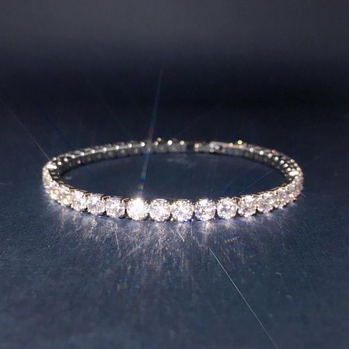Bijoux En Argent Sterling 925 Pour Femmes, Bracelet En Gros Diamant, Fleur, Mignon, Gelée, Tendance