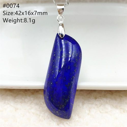 Pendentif Bleu Royal En Lapis Lazuli Naturel Authentique Pour Femmes Et Hommes, Collier Ovale En Pierres Précieuses, Goutte D'eau, Cadeau, Aaaaa