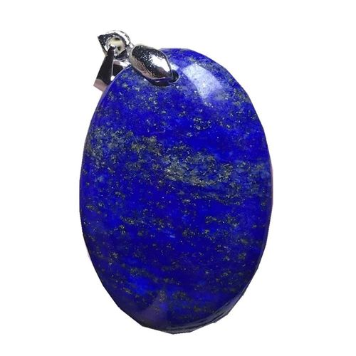 Pendentif Lapis Lazuli Bleu Royal Pour Femmes Et Hommes, Pierres Ovales, Perles De Guérison, 30x20x8mm, Bijoux Aaaaa