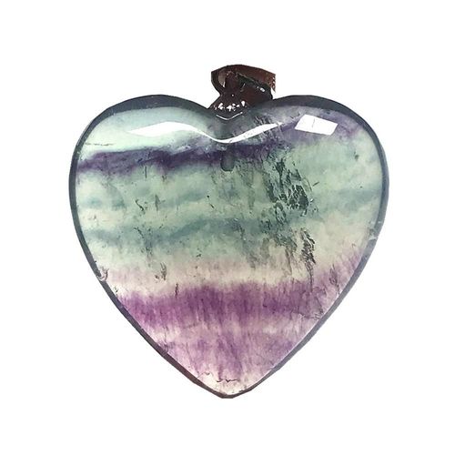 Pendentif En Cristal Fluorite Arc En Ciel Naturel Pour Femme Et Homme, Bijoux En Argent, Perles En Quartz Clair De 23x7mm, Aaaaa