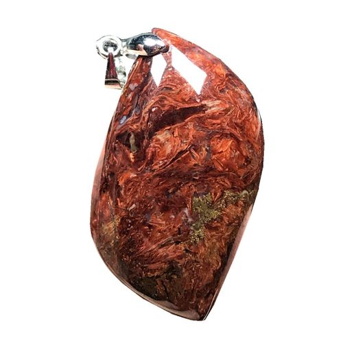 Pendentif Pietersite Rouge Naturel, Bijoux Pour Femme Et Homme, En Cristal 40x22x9mm, Perles D'oeil De Cheval, Argent De La Lettonie, Pierre De Puissance Aaaaa