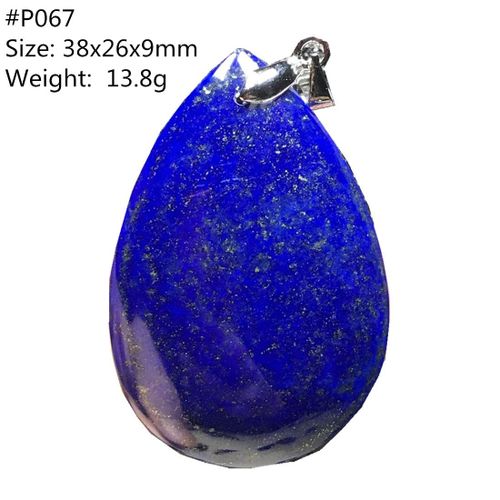 Pendentif Lapis Lazuli Bleu Royal Naturel Pour Femmes Et Hommes, Bijoux Porte Bonheur, Perles En Cristal, Argent, Pierre De Guérison D'oman, Aaaaa