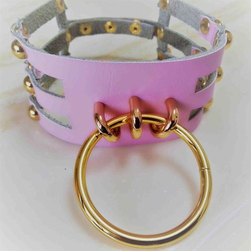 Collier Ras Du Cou En Cuir Véritable Pour Femme, Style Harajuku, Sexy, Punk, Fait À La Main, Chaîne À Crochet, Doré, Torique, Hot Rock, Livraison Gratuite