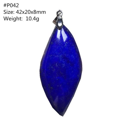 Pendentif En Lapis Bleu Royal Naturel Pour Femmes Et Hommes, Cristal De 42x20x8mm, Perles Goutte D'eau, Pierre En Argent, Bijoux Aaaaa