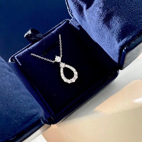 Ensemble De Bijoux De Mariage En Zircon Pour Femmes, Couleur Platine, Collier Et Boucles D'oreilles Goutte D'eau, De Luxe Européen, Nouvelle Mode