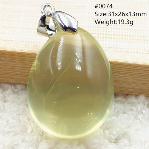Pendentif En Cristal De Citrine Jaune Naturelle Pour Hommes Et Femmes, Goutte D'eau, Collier De Perles En Pierre De Richesse, À La Mode, Rare, Brésil Aaaaa