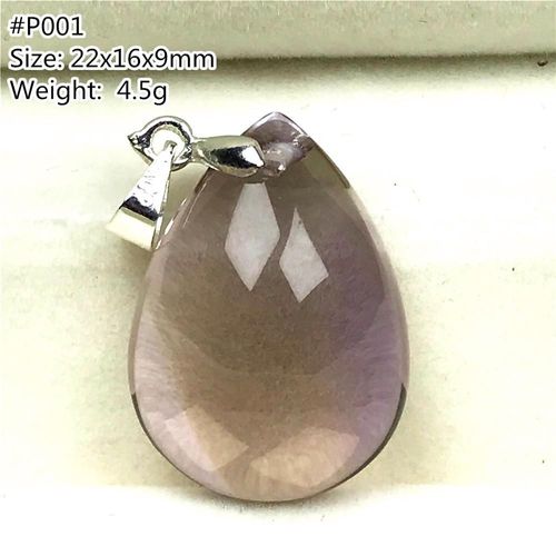 Collier Pendentif En Ametrine Naturelle, Bijou Pour Femme Et Homme, Goutte D'eau, Violet, Jaune, Cristal, Quartz, Perles De Beauté, Pierre En Argent Aaaaa