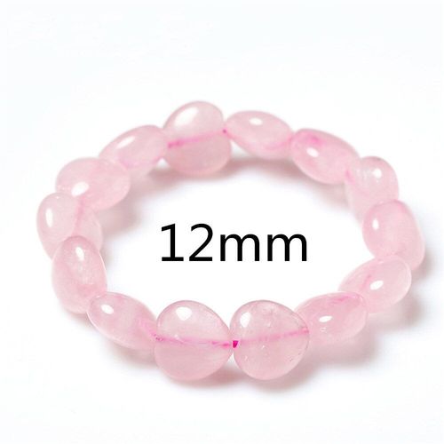 Bracelet En Quartz Rose Naturel Pour Femmes, Bijoux En Forme De C¿Ur, Perles En Cristal De Madagascar, Porte Bonheur, Amour, Cadeau, Brins De Pierres Précieuses Aaaaa