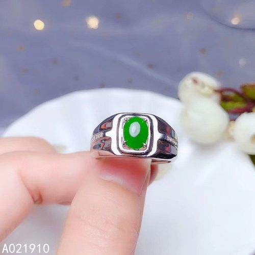 Bague En Argent Sterling 925 Incrustée De Jaspe Naturel Pour Homme, Anneau De Support, Test Noble, Bijoux Boutique