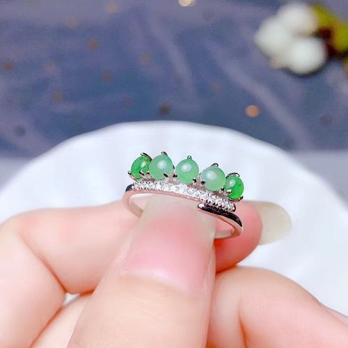 Bague En Argent Sterling 925 Incrustée De Jade Naturel Pour Femme, Bijou De Boutique, Support De Détection Noble
