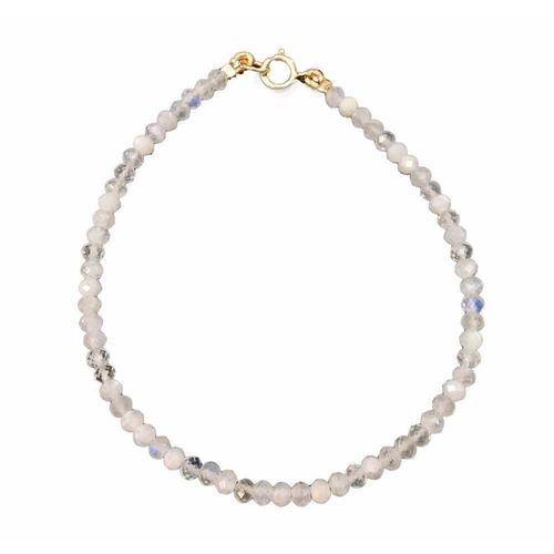 Bracelet En Argent Sterling 925 Avec Pierre De Lune Bleue Naturelle Et Brillante, 2 3mm, À La Mode, Joli Cadeau Pour Femmes