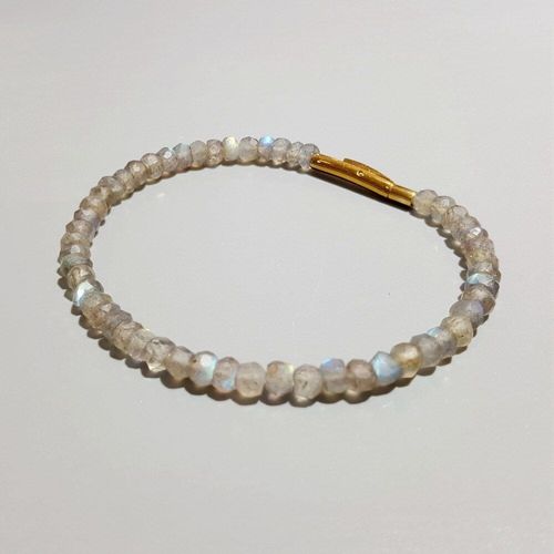 Bracelet En Pierre De Lune/Labradorite, Bijou En Pierre Semi Précieuse, À La Mode, Pour Femmes Ou Hommes, Livraison Directe