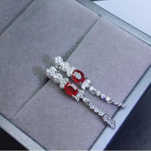 Boucles D'oreilles En Argent Sterling 925 Incrusté De Rubis Naturel, Bijoux Fins, Populaire Pour Femmes, Support De Détection, Mode