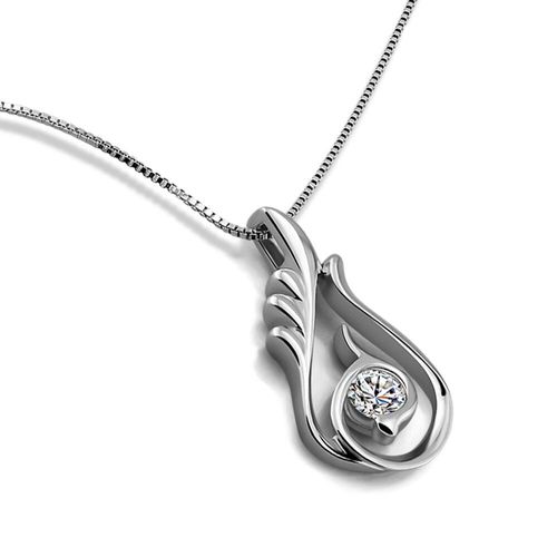 Collier Avec Pendentif En Forme De Phénix Pour Femmes, En Argent Sterling 100%, À La Mode, Rouge Pourpre, Zircon Transparent, Ras Du Cou, Bijoux Fins, Cadeaux, 925