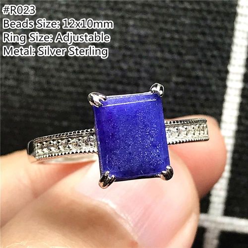 Bague En Perles De Sugilite Violette Royale Naturelle Pour Femme Et Homme, Bijou En Argent, Cristal Anticancer, Pierre Précieuse Ajustable Aaaaa