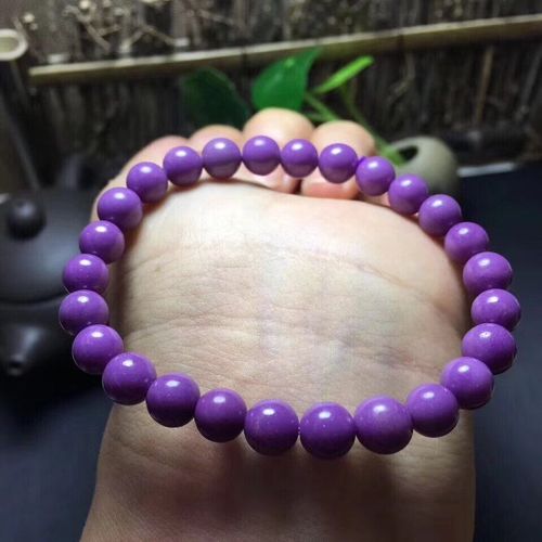 Bracelet En Pierres Précieuses Naturelles Pour Hommes Et Femmes, 7mm, Violet, Perles Rondes En Cristal Extensible, Pierre Reiki, Aaaaa