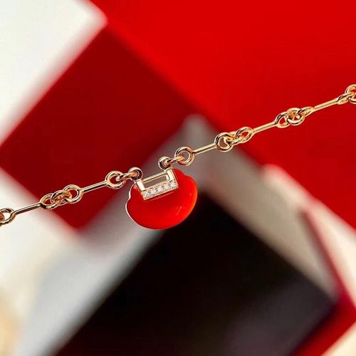 Bracelet En Argent Sterling 925 Pur Pour Femmes, Bijoux De Marque En Or Rose, Bijoux Pratiques, Calcédoine, Serrure En Argent 925