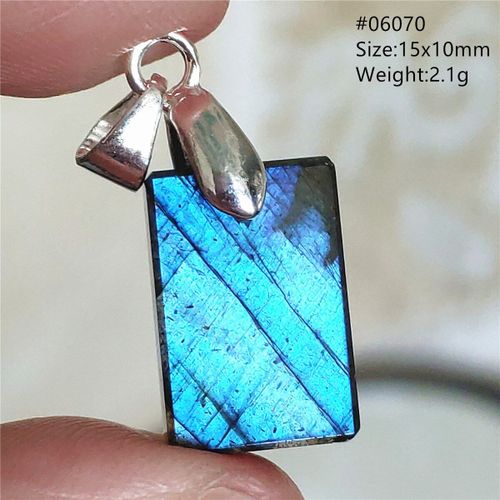 Pendentif Coeur En Labradorite Bleue Naturelle Pour Homme Et Femme, Collier Avec Pierre De Lune Grise Et Cristal, Cadeau D'amour, Aaaaa