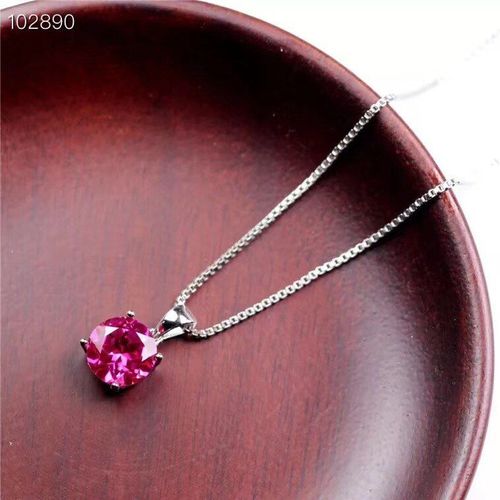 Bijoux En Argent Sterling 925 Incrustés De Topaze Rose Naturelle, Pendentif De Détection Luxueux Pour Femmes
