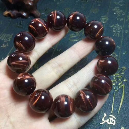 Bracelet En ¿Il De Tigre Rouge Naturel, 16mm, Bijoux Pour Femmes Et Hommes, Cadeau, Perles Rondes En Cristal Extensible, Pierre Précieuse Brésilienne Reiki Aaaaa