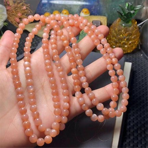 Bracelet En Pierre De Soleil Naturelle Pour Femmes Et Hommes, 6mm, Perles Rondes En Cristal, Pour La Guérison, Amour, Cadeau, Bijoux Aaaaa