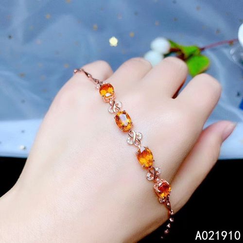 Bracelet En Argent Sterling 925 Incrusté De Citrine Naturelle Pour Femme, Bijoux Fins, Support De Détection Noble, Boutique