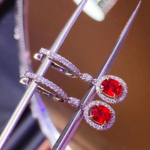 Boucles D'oreilles En Argent Sterling 925 Incrusté De Rubis Naturel Pour Femmes, Bijoux Fins, Détection De Support Noble, Tendance