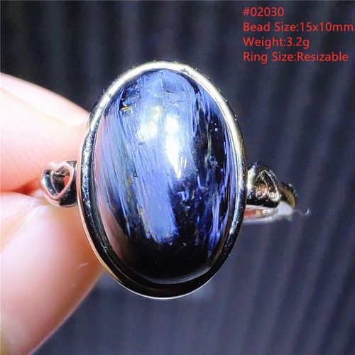 Bague En Pierre Précieuse Naturelle Pietersite, Bijou Ajustable, Couleur Bleue, Chatoyant, Cristal De La Jamaïque, Argent 925, Pour Femmes Et Hommes, Jaune, Aaaaa