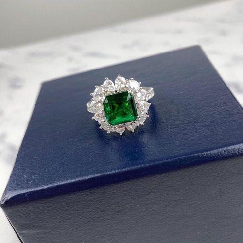 Bague En Argent Sterling 925 Pour Femme, Bijou De Grande Qualité, Vert Émeraude Naturelle, Fête, Mode, Noble, Sauvage