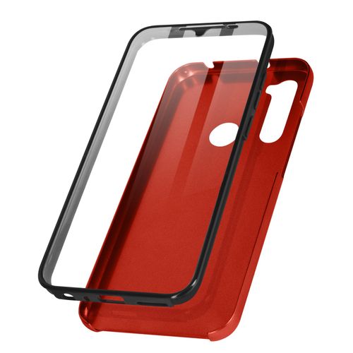 Coque Xiaomi Redmi Note 8 Et Note 8 2021 Rigide Et Avant Souple - Rouge
