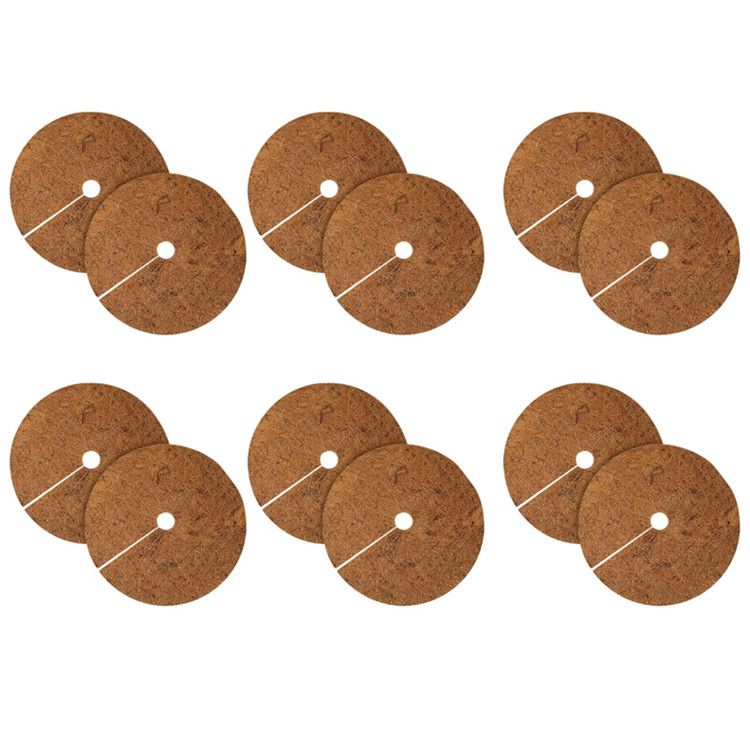 10pcs Plantes Protection Tapis Biodegradable 30cm Disque De Paillage En Fibres De Chanvre Mulch Disk Disque De Protection Plante Rakuten