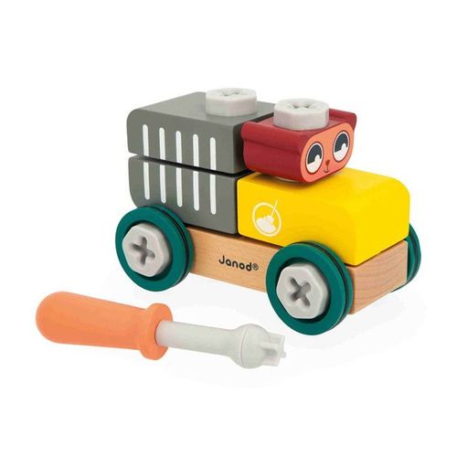 Voiture À Bricoler Ours Brico'kids - Jeu De Construction Enfant - 24 Accessoires + 1 Outil - Jeu D'imitation - Dès 24 Mois