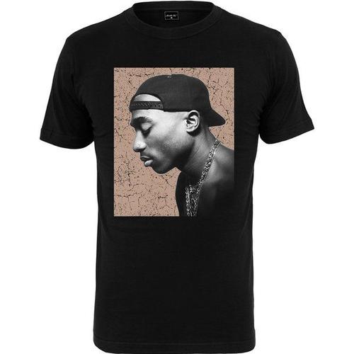 T-Shirt Mister Tee Tupac Cracked Backround